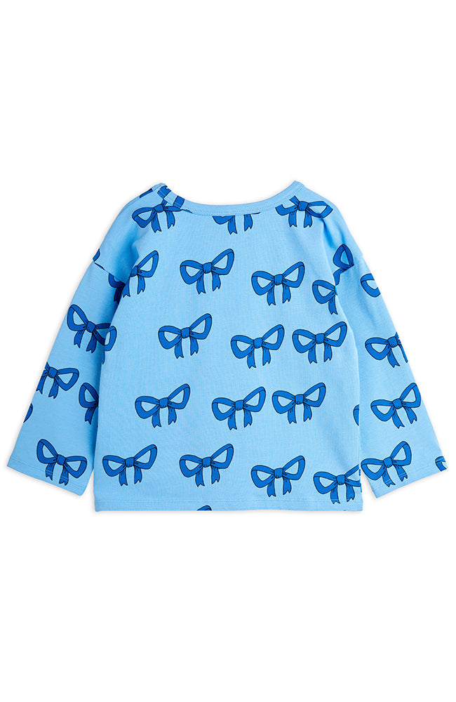 Bow Long Sleeve Tee - Blue