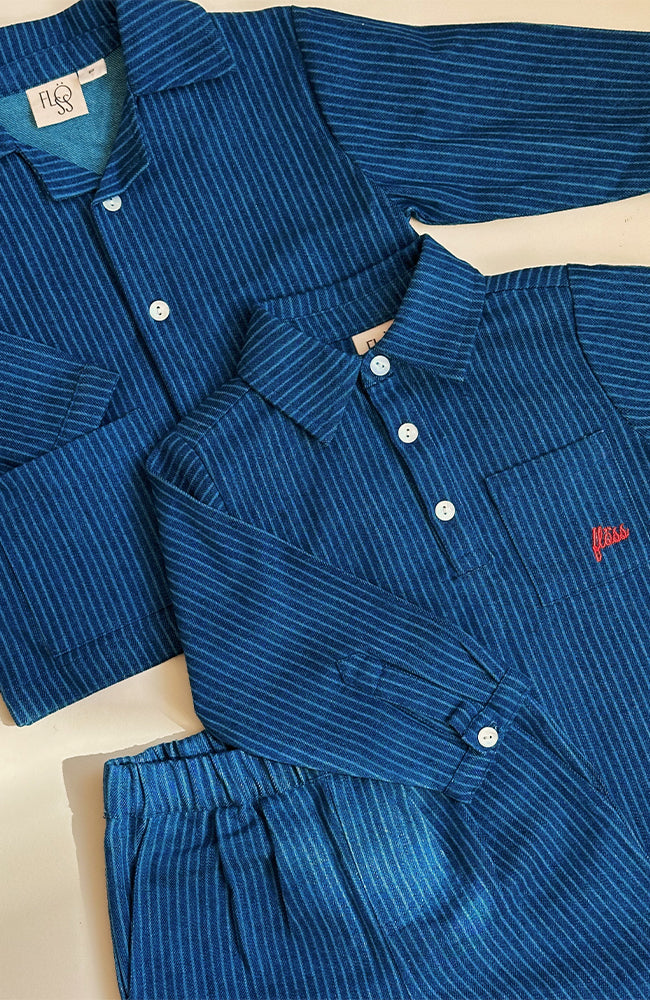 Willy PJ Shirt - Indigo Stripe