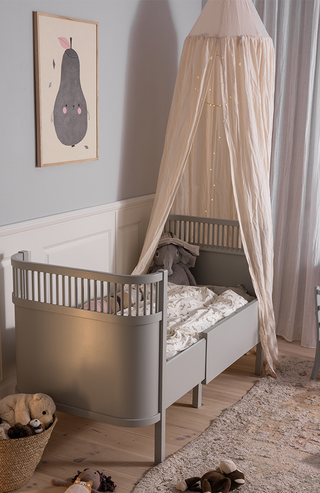 Sänghimmel Dobby Weave - Birchbark rose