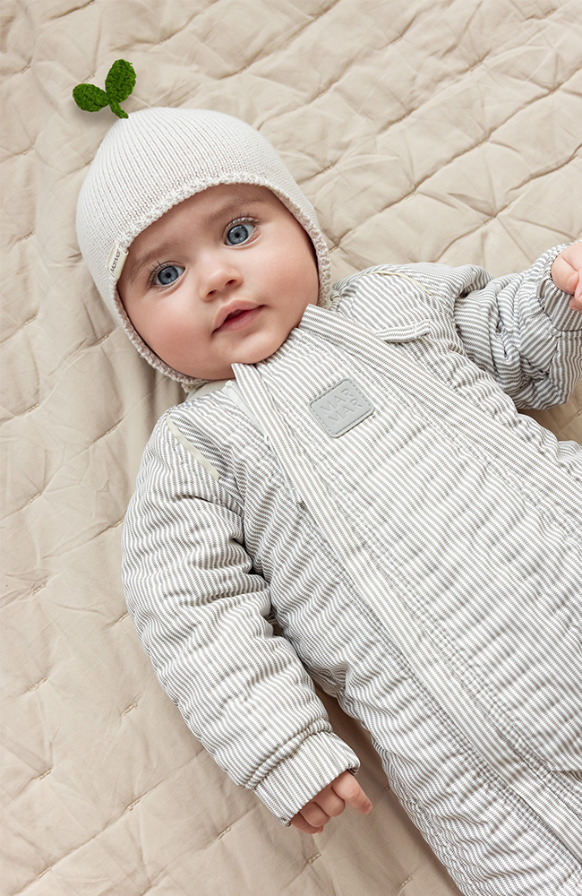 Aly Baby Sprout Cotton Knit - Moon Grey