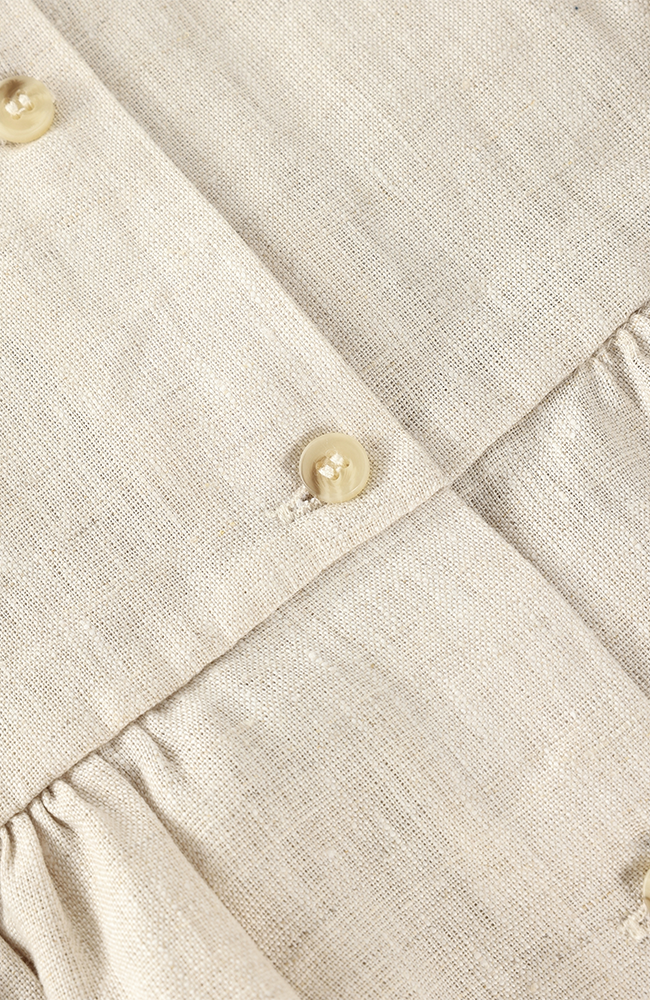 Dress SS Linen - Antique White HUTTEliHUT Klänning