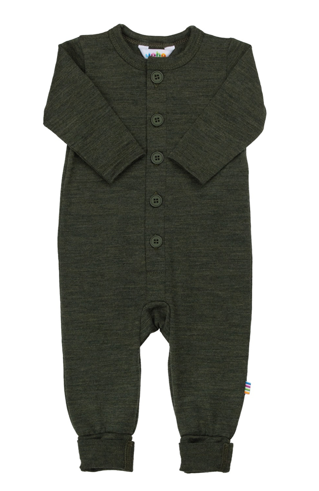 Wool Jumpsuit 2 in 1 - Moss Green Joha onesie