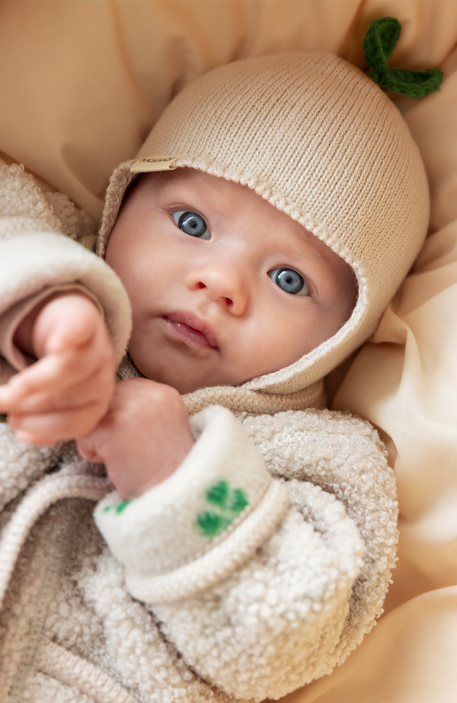 Aly Baby Sprout Cotton Knit - Moon Grey