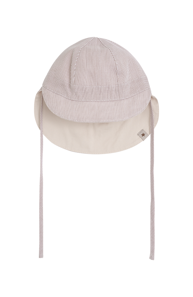 Sun Hat Stripe UPF 50 - White Pepper HUTTEliHUT Solhatt