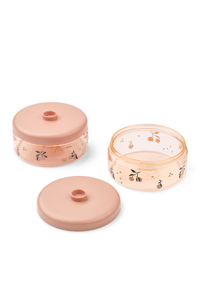 Dominique Food Tritan Boxes 500 ml 2-Pack - Peach/Seashell