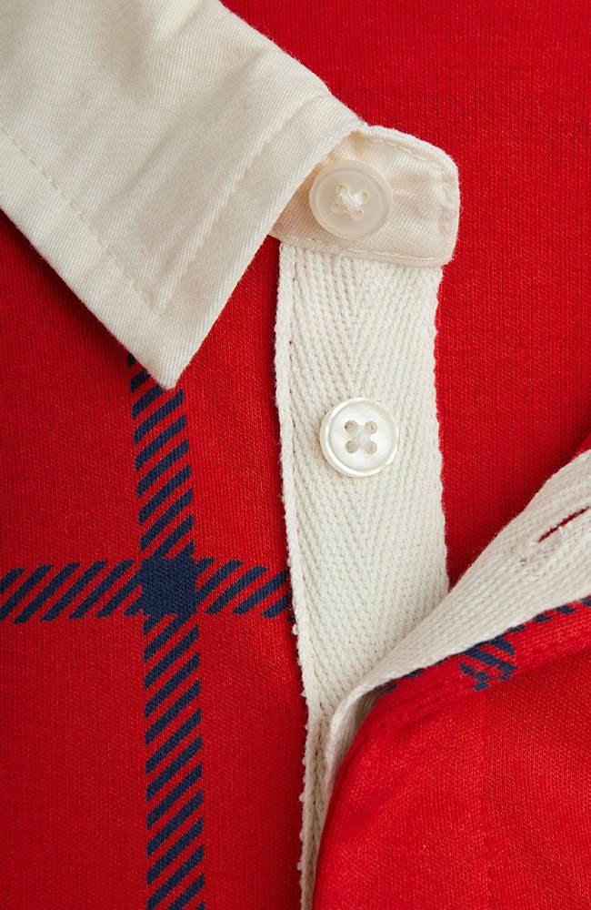 E.T Patch Rugby Shirt - Red