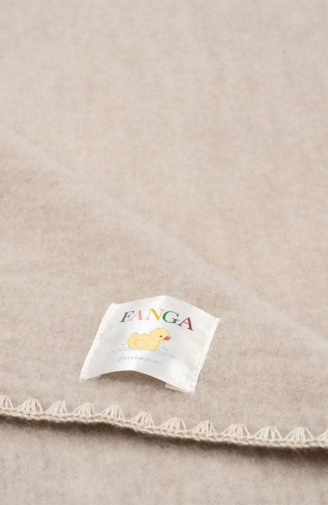 Erba Baby Blanket - Oatmeal Melange Fanga Fontana filt