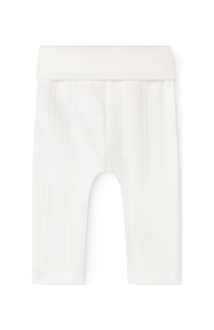 Piva Modal Pointelle Pants - Gentle White