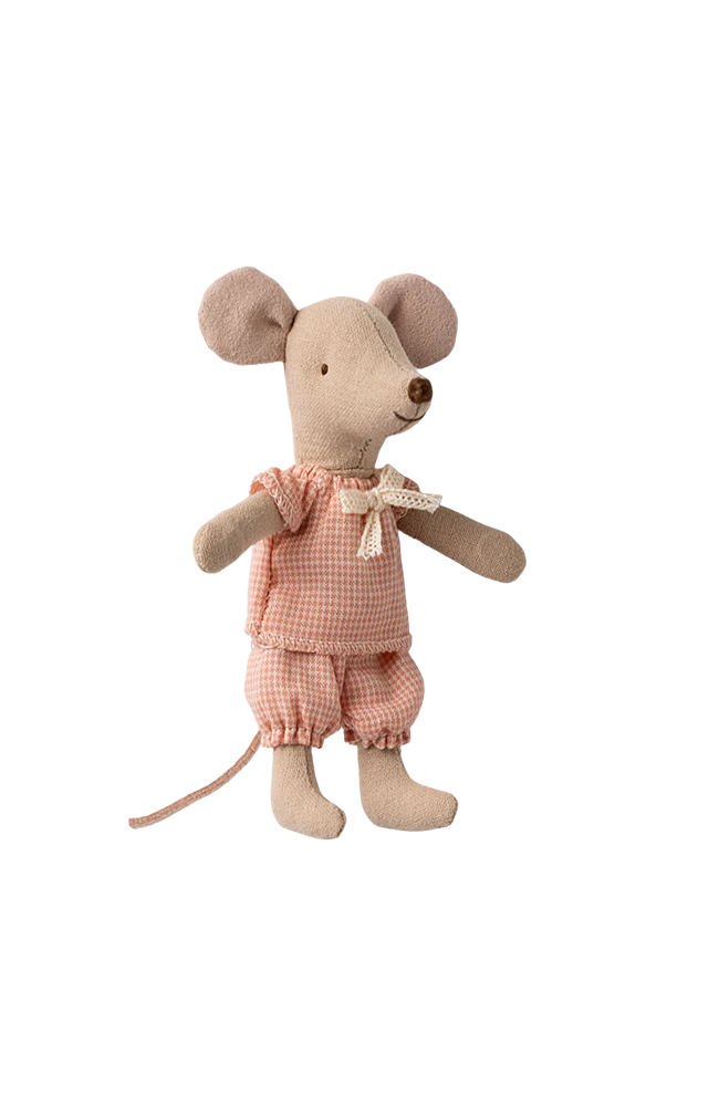 Little Sister Mouse In Matchbox - Rose
