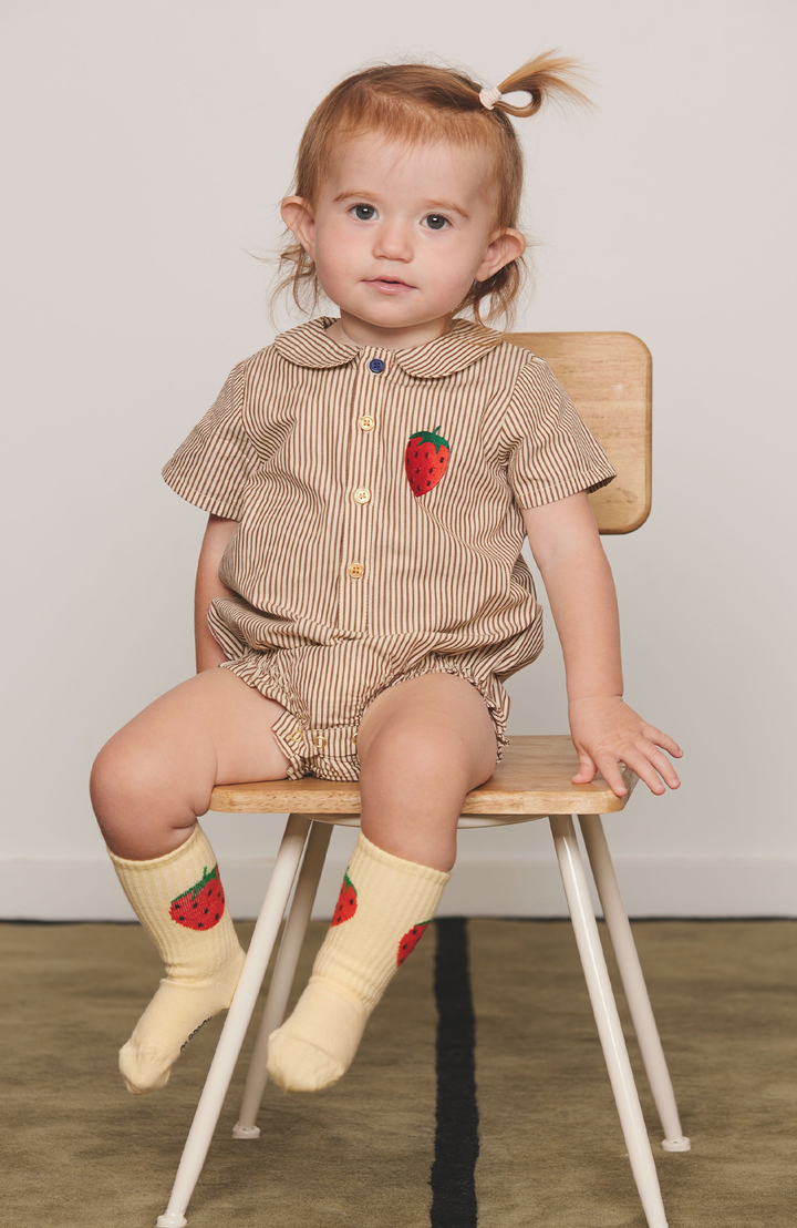 Vävd Poplin Body - Brun