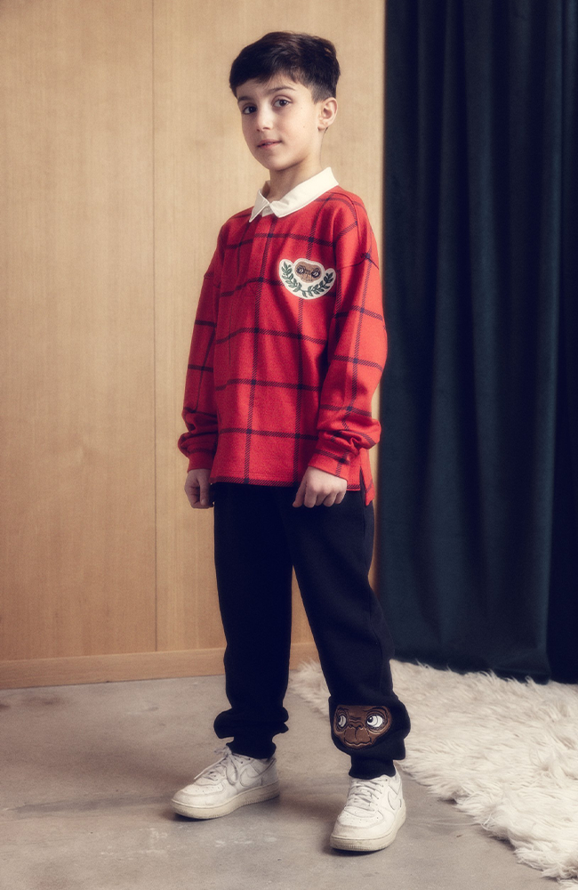 E.T Patch Rugby Shirt - Red