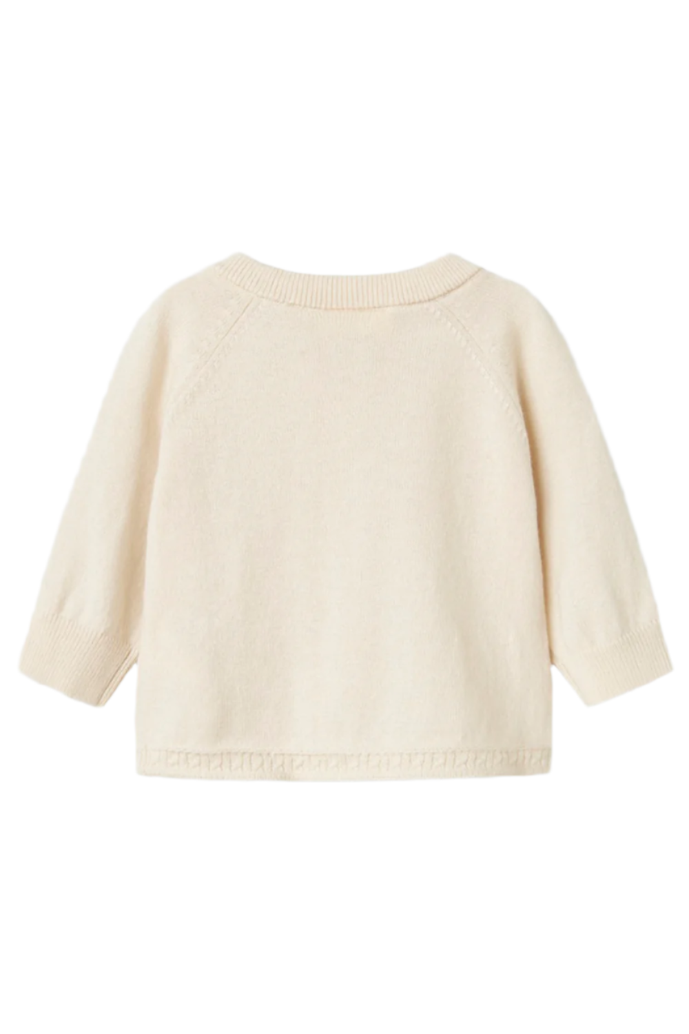 Nord Wo/Co Knit Cardigan Baby - Turtledove Melange Lil' Atelier Cardigan