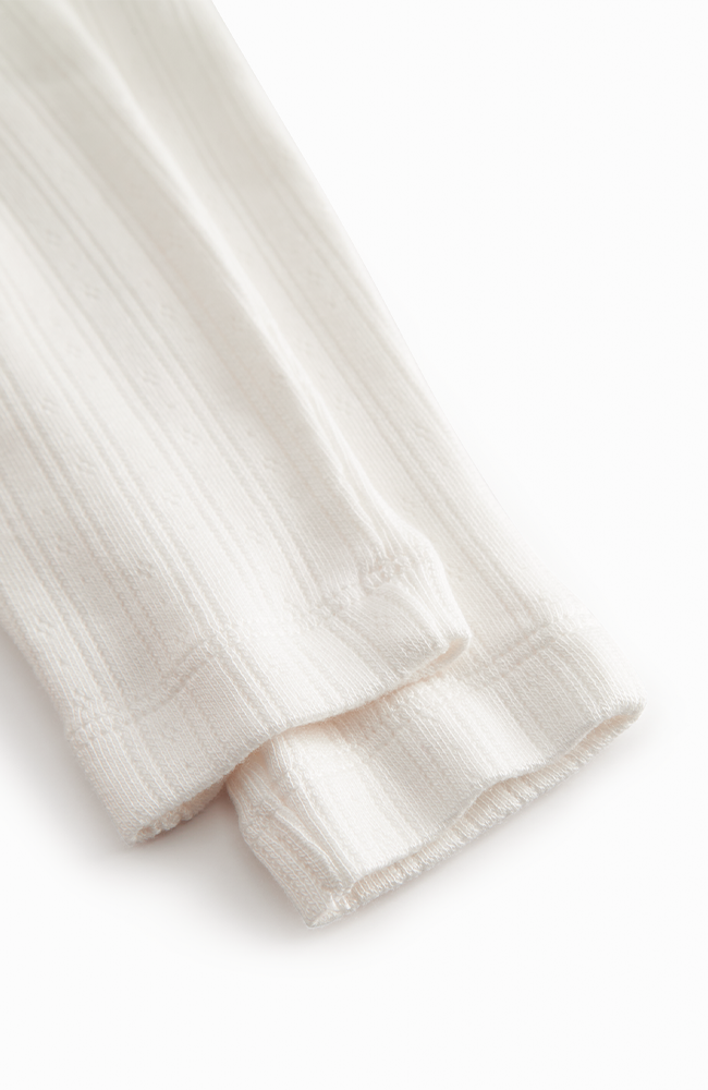 Piva Pointelle Pants - Gentle White