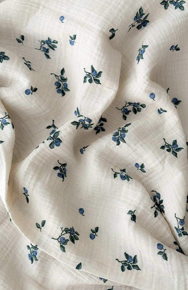 Muslin Bed Set Baby - Blueberry