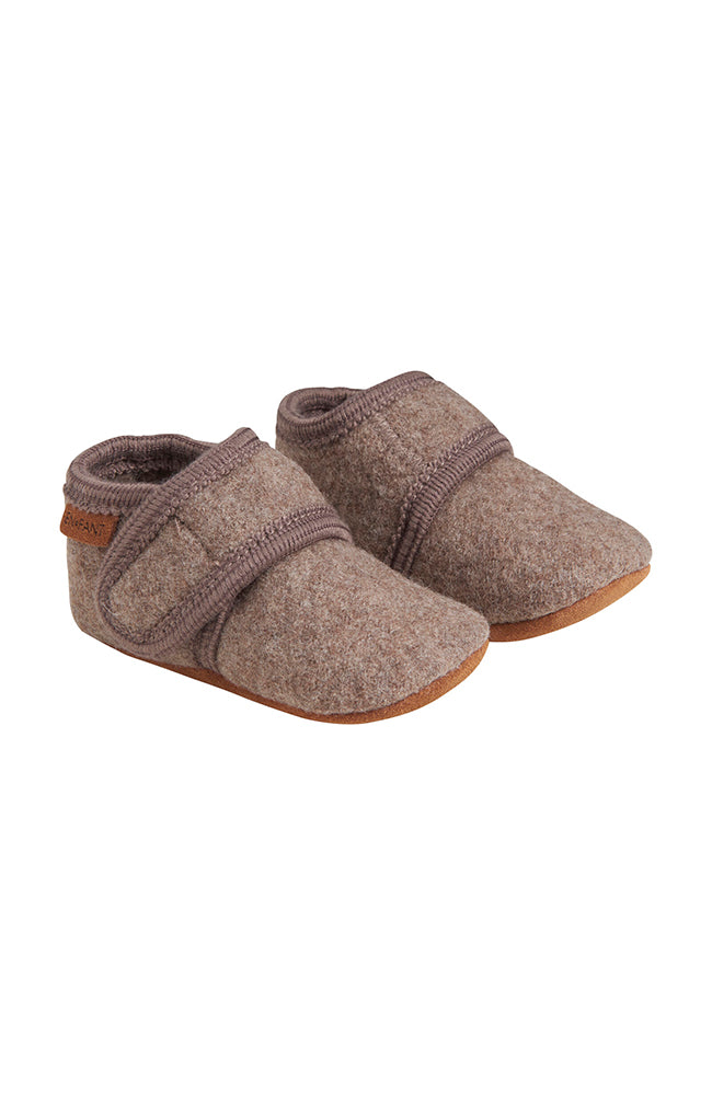 Baby Wool slippers - Walnut