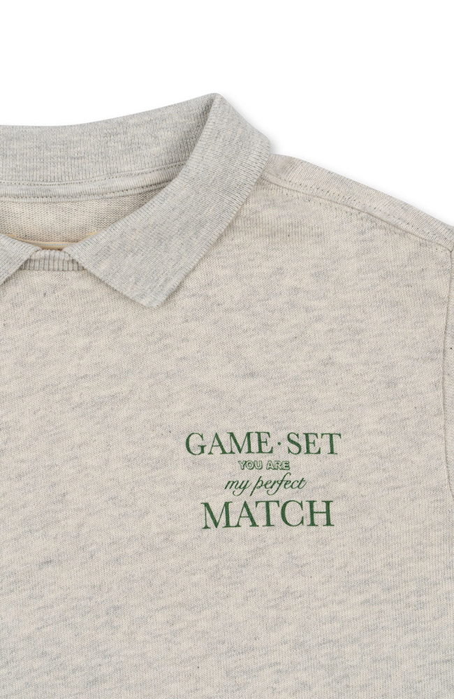 Spotty Polo - Off White Melange Konges Slöjd Tröja