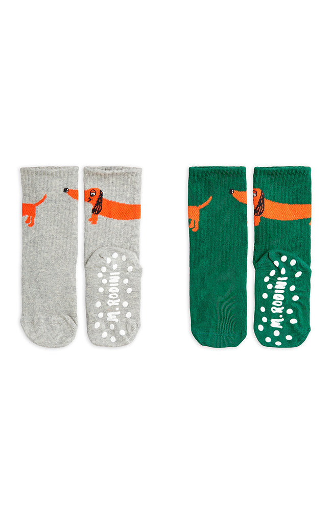 Dog 2-pack Anti-slip Socks - Multi