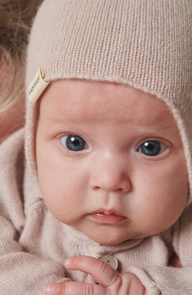 Aly Baby Cashmere Hat - Sand Mel