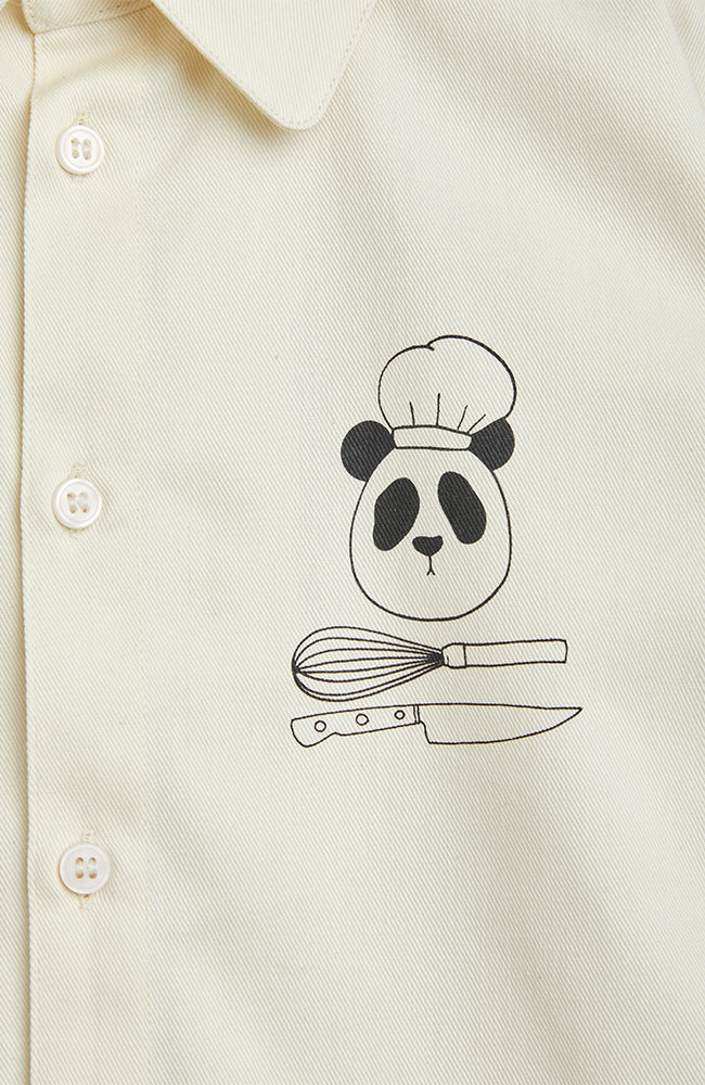 Chef Panda Woven Shirt -  Panda Mini Rodini Skjorta