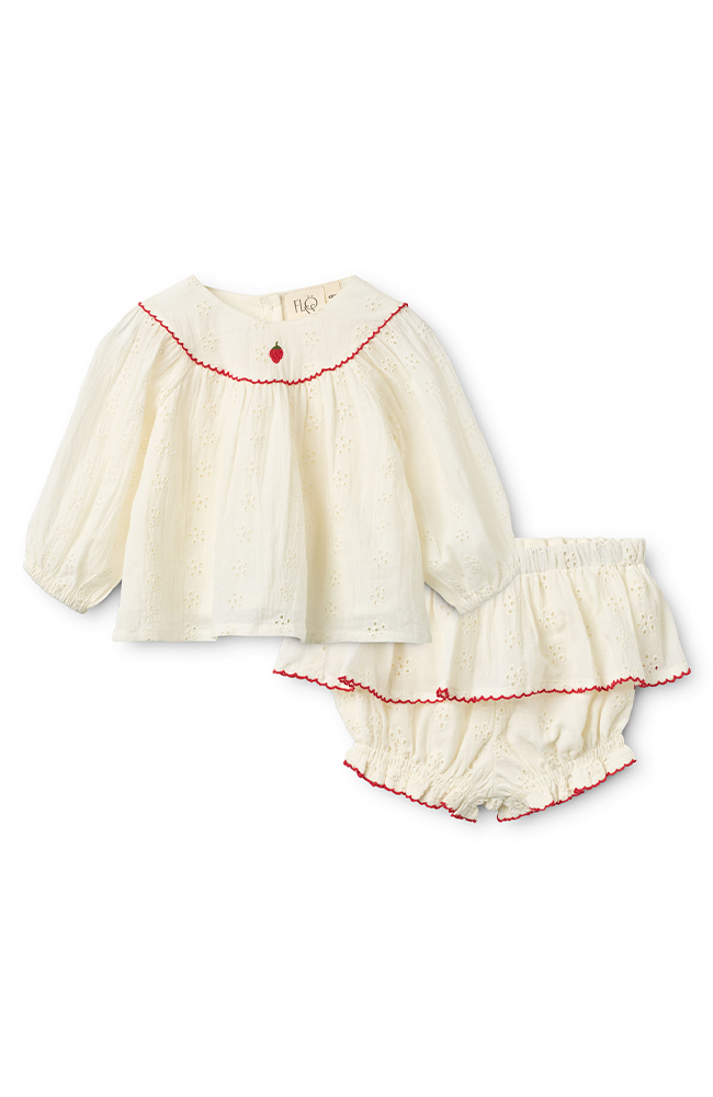 Claire Baby Set - Ivory White