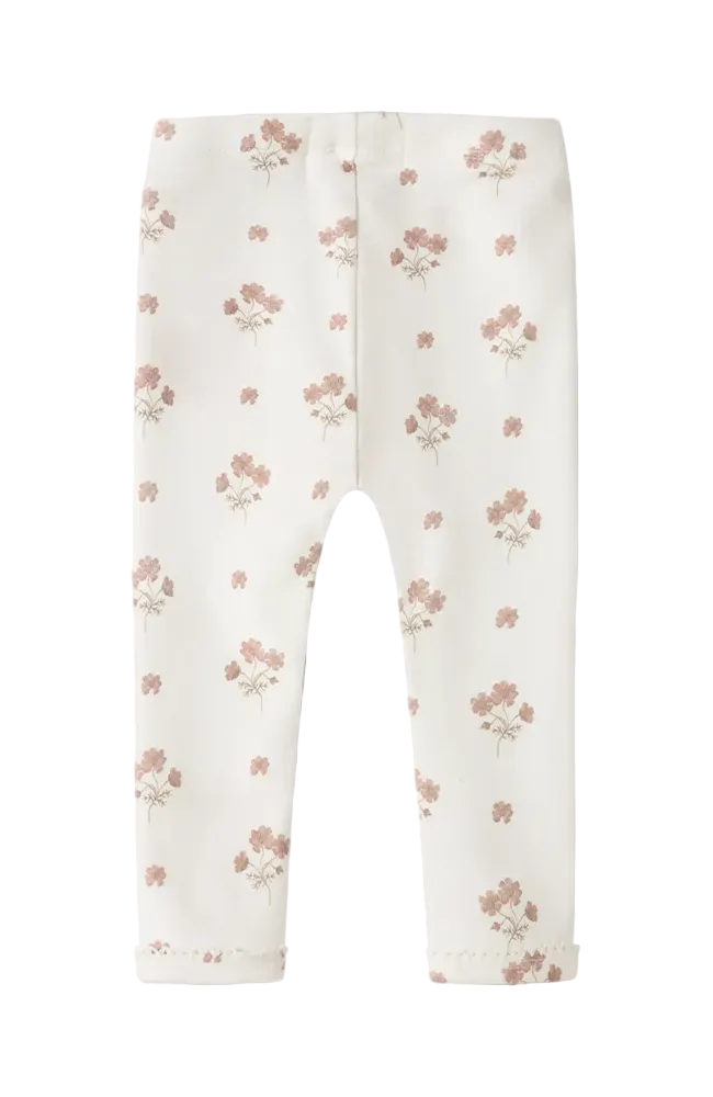 Layo Slim Leggings - Coconut Milk Flower Pink