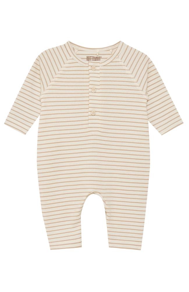 Romper LS YD stripe - White Pepper HUTTEliHUT Onepiece