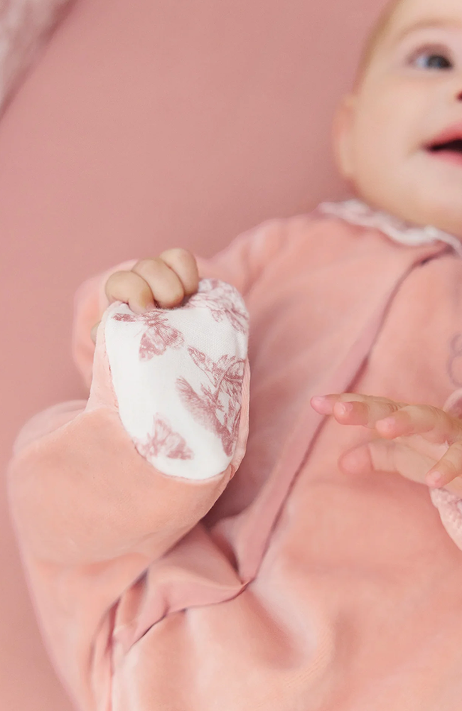 Onepiece - Pink in Velvet Print Toile de jouy