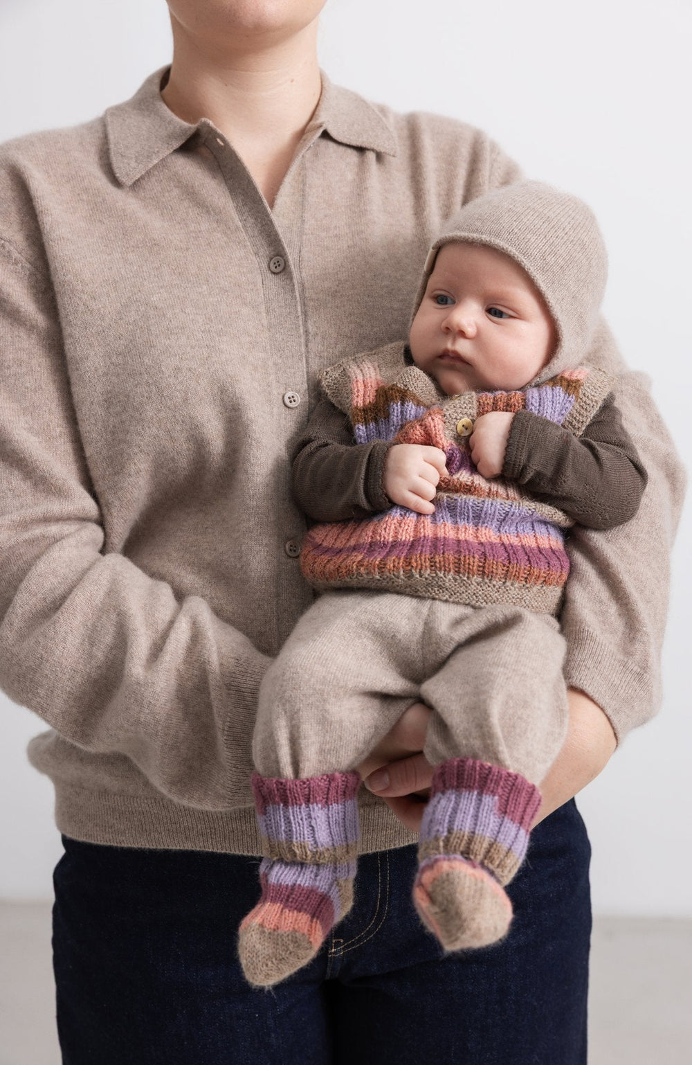 Aly Baby Cashmere Hat - Alpaca Melange – detalj 4