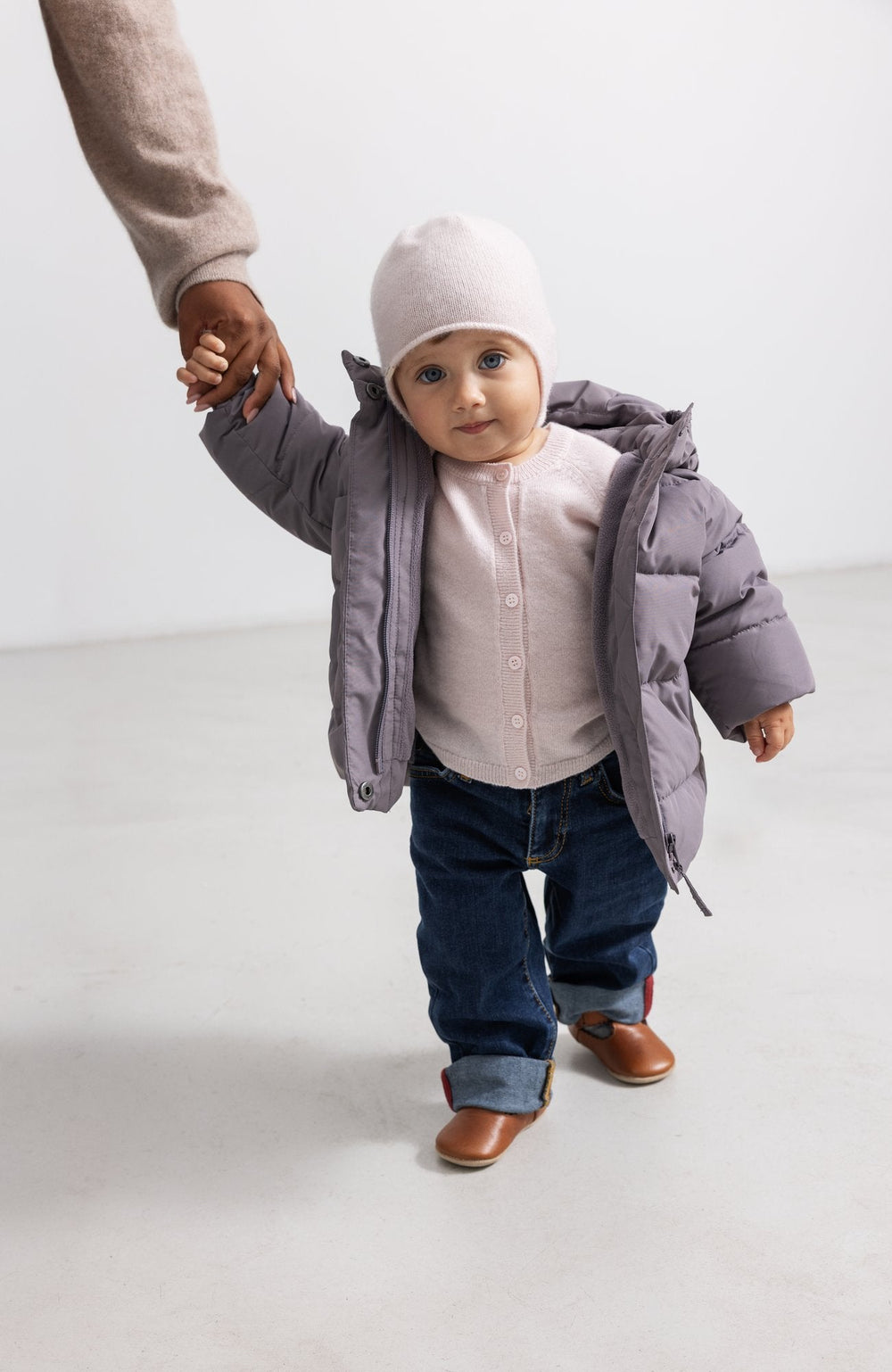 Aly Baby Cashmere Hat - Rosa Mel – detalj 4
