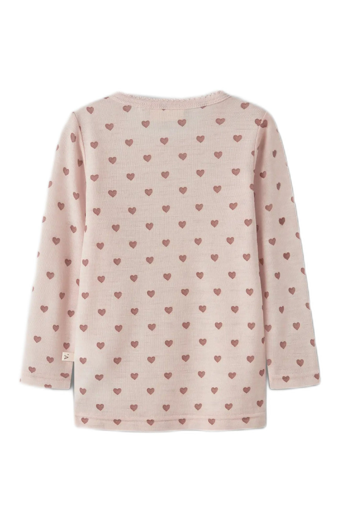 Noel Nia topp i ull - Morganite Heart - detalj 1