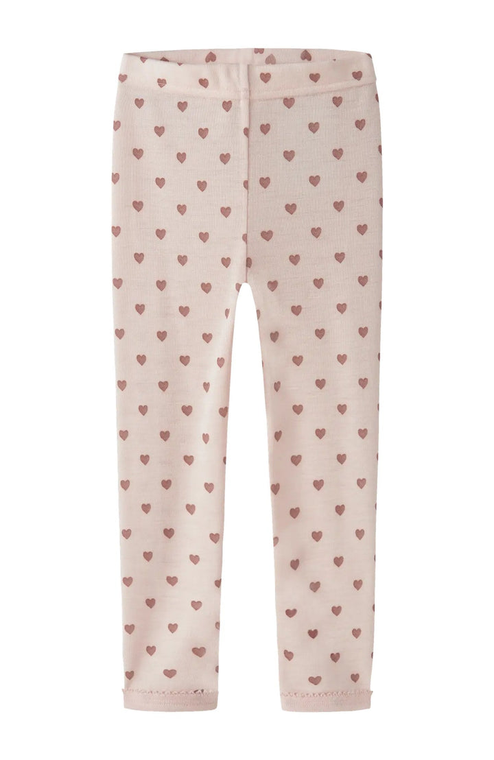 Noel Nia leggings i ull - Morganite Heart