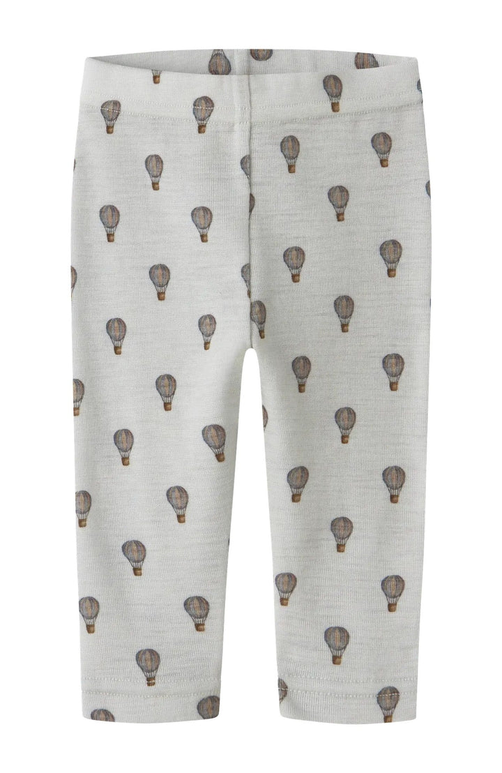 Noel Nor babyleggings i ull - Oyster Mushroom Airballoon