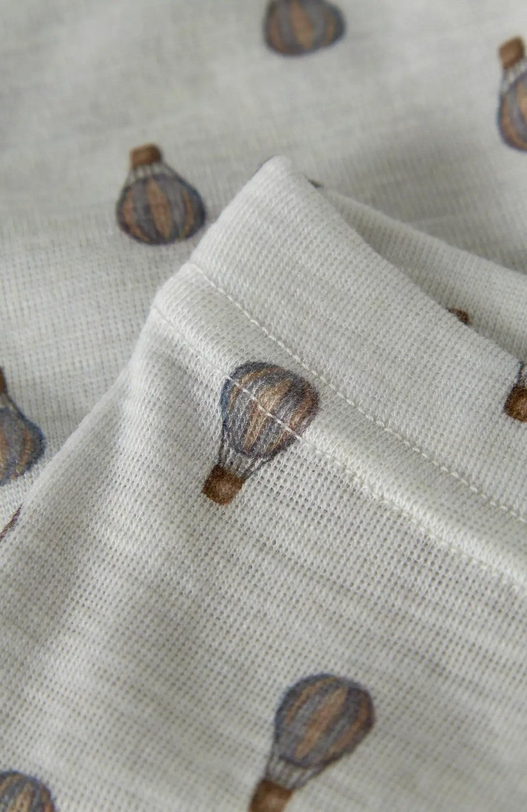 Noel Nor babyleggings i ull - Oyster Mushroom Airballoon - detalj 2