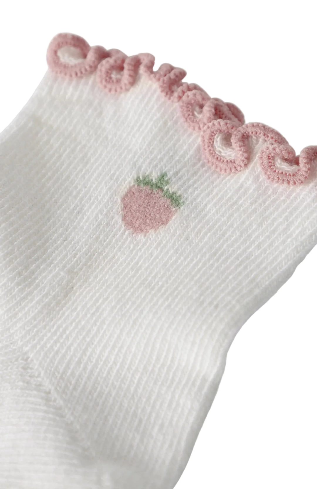 Fiducia Baby Strumpor - Coconut Milk/Strawberry Lil' Atelier Strumpor