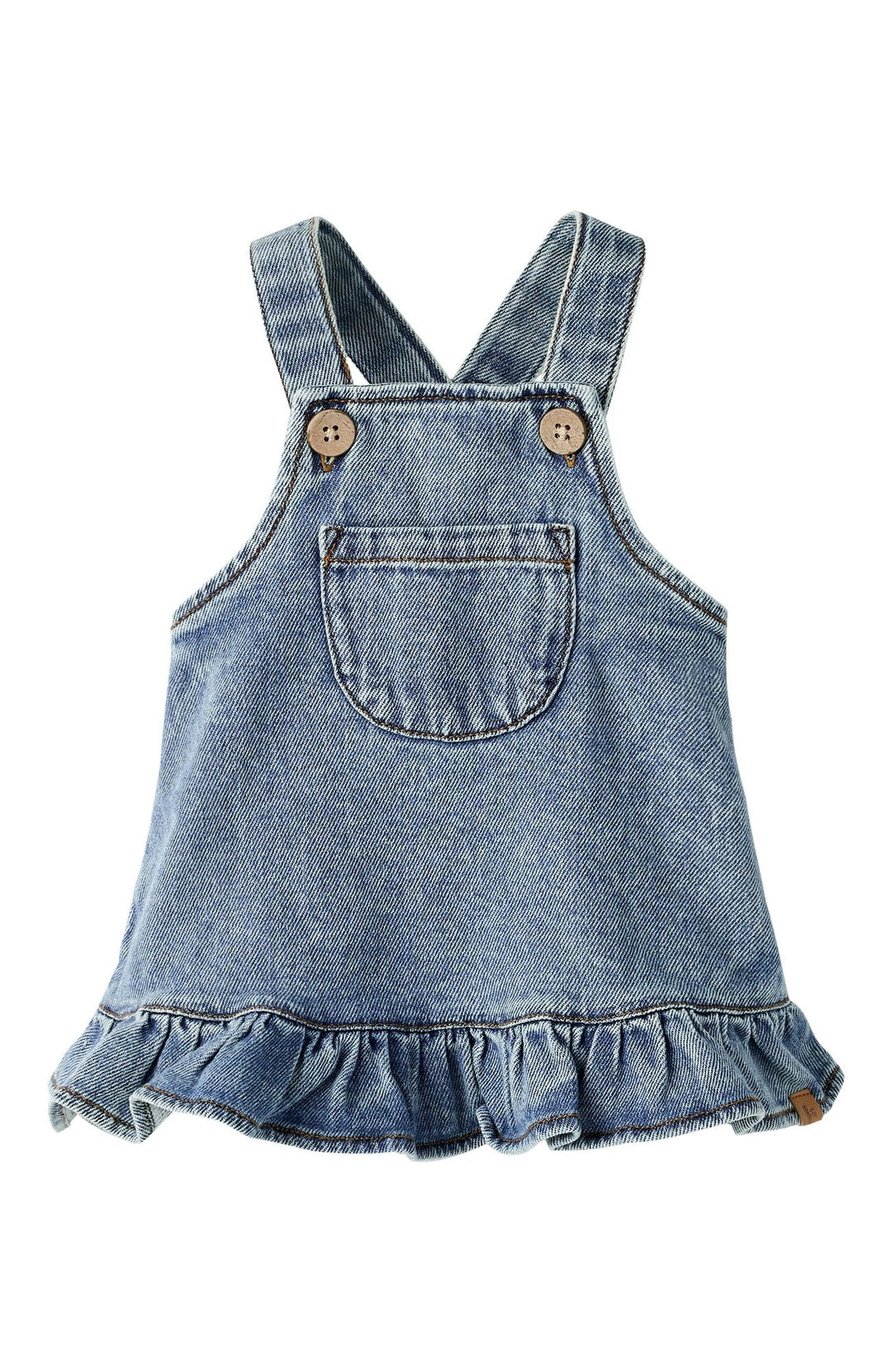 Karole Hängselkjol - Medium Blue Denim