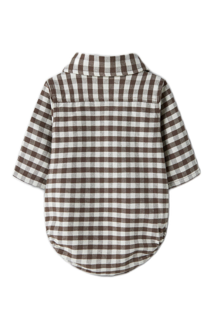 Noki flanellbody - Teak - detalj 1