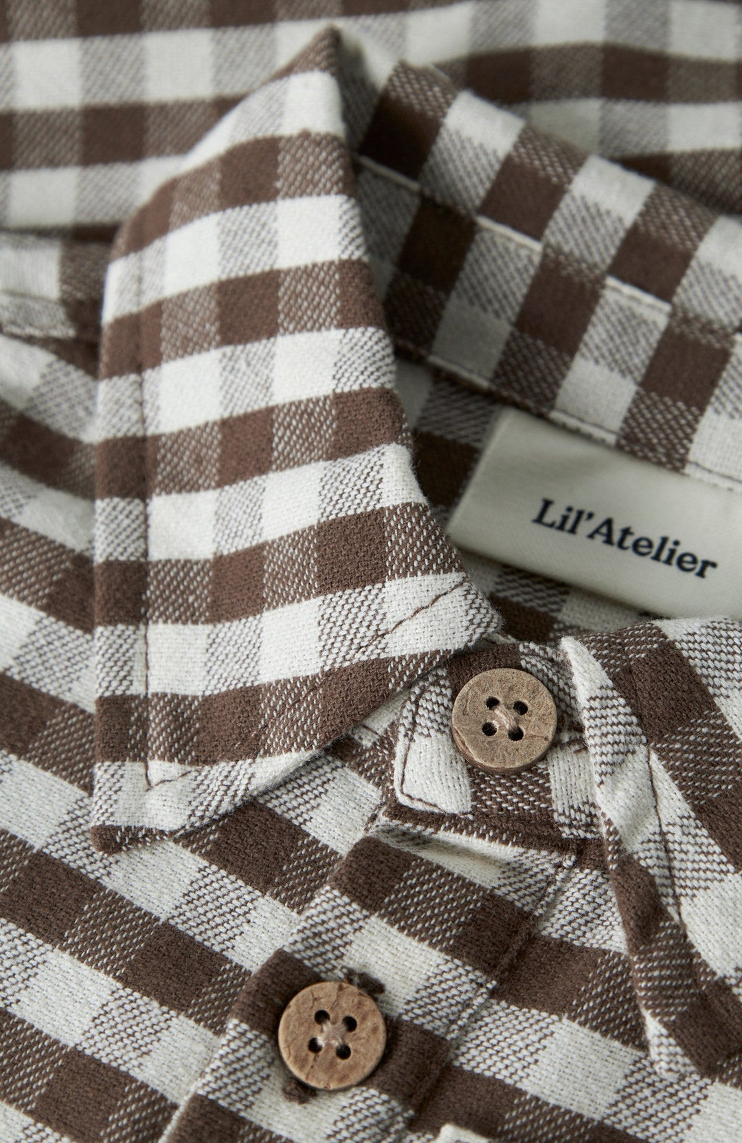 Noki flanellbody - Teak - detalj 2