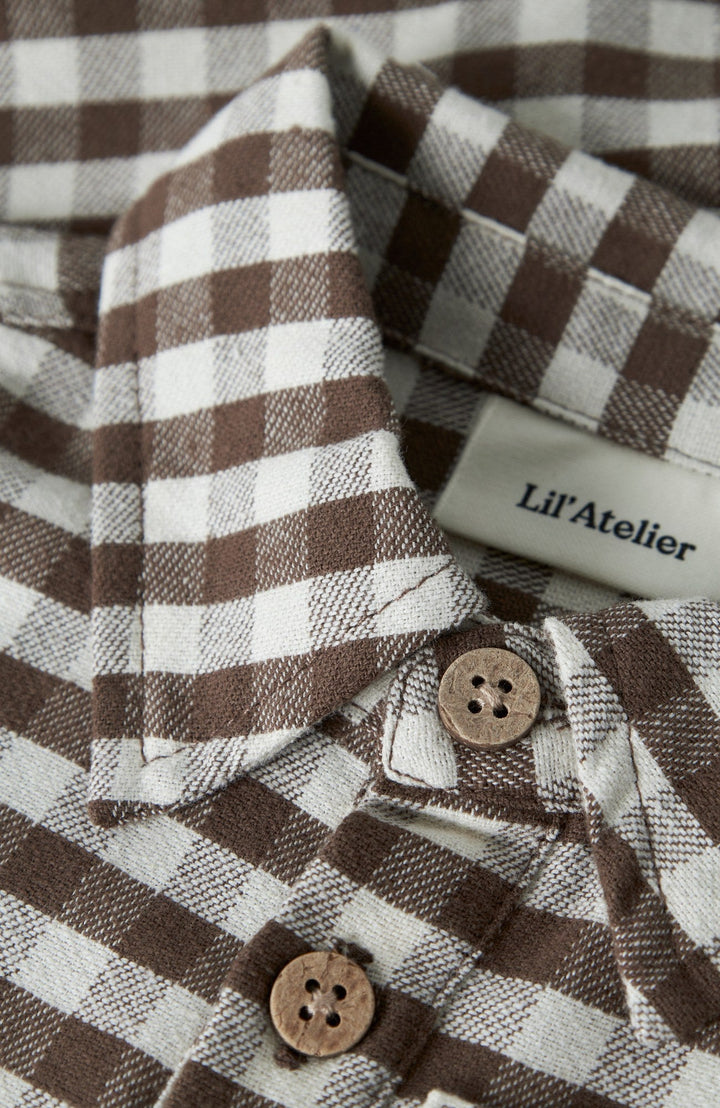 Noki flanellbody - Teak - detalj 2