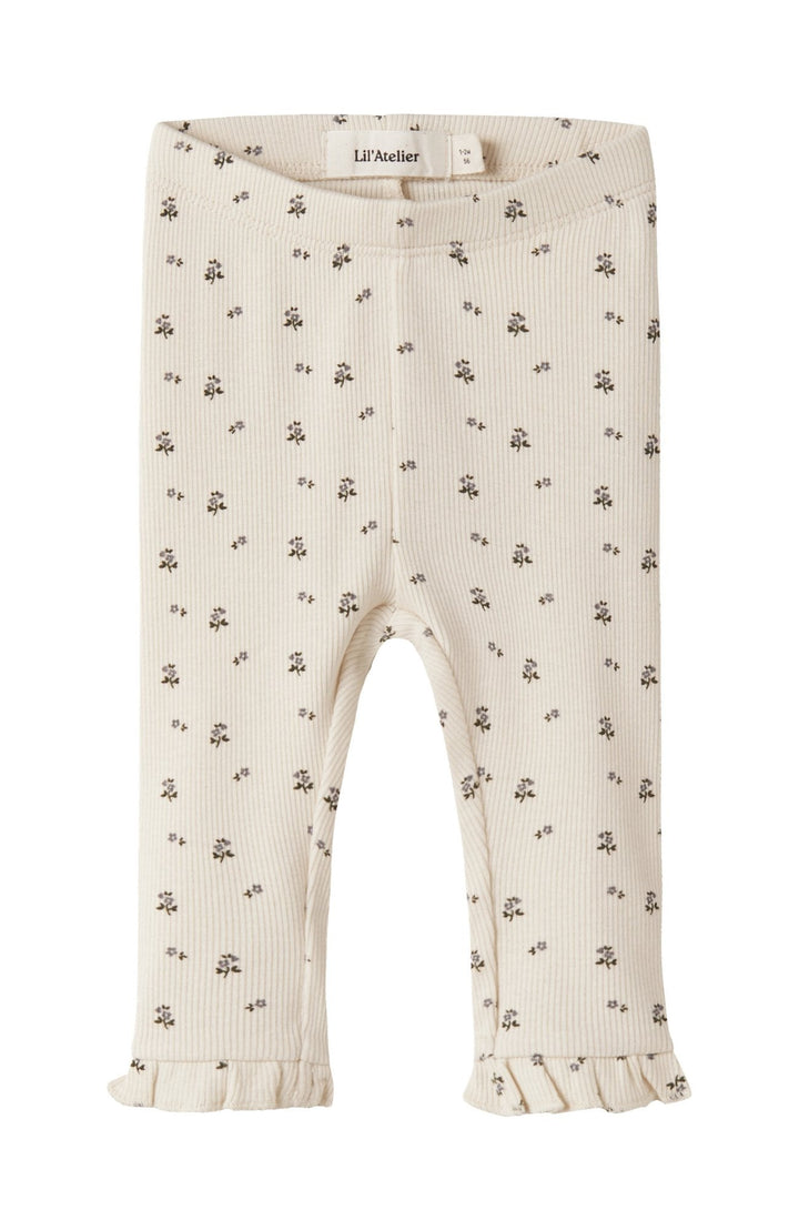 Lago Mer Leggings - Turtledove Blue Flower