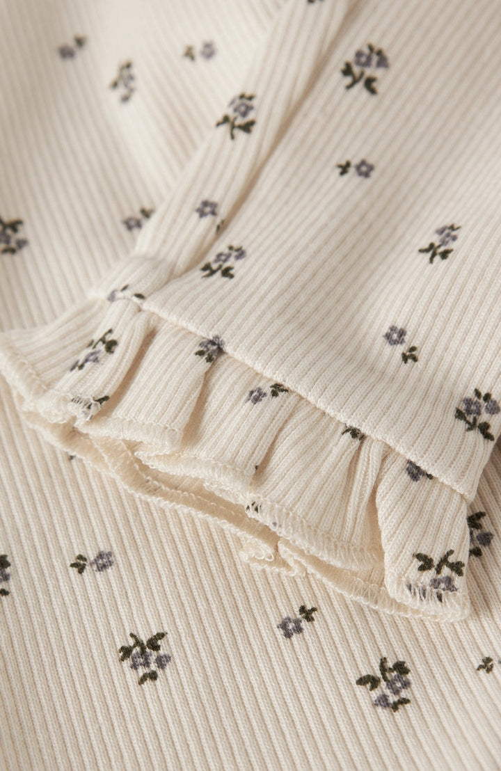 Lago Mer Leggings - Turtledove Blue Flower - detalj 3