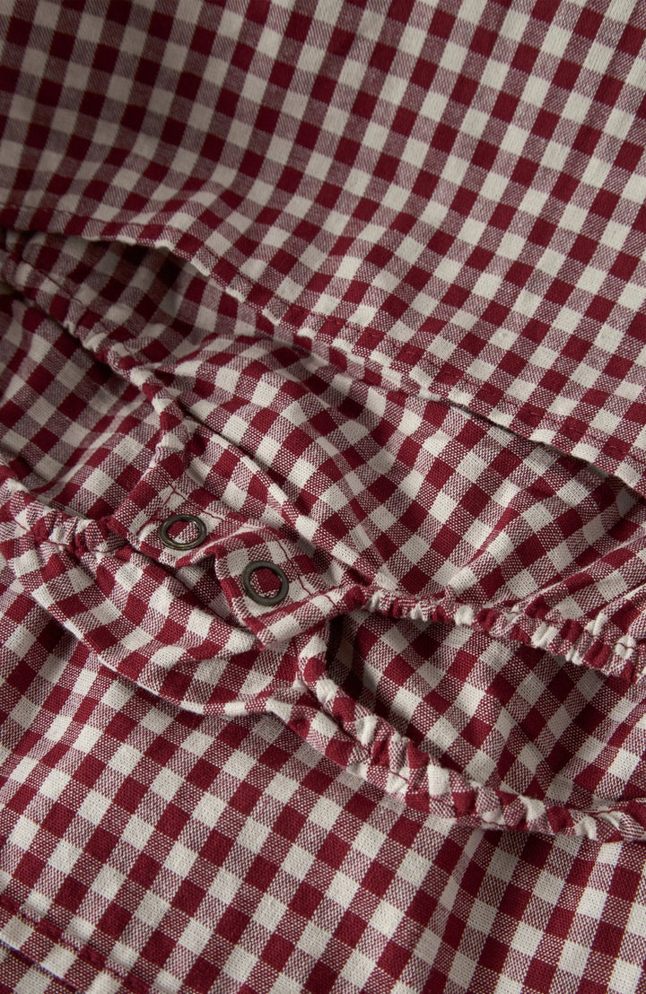 Roanne bodyklänning - Biking Red - detalj 3