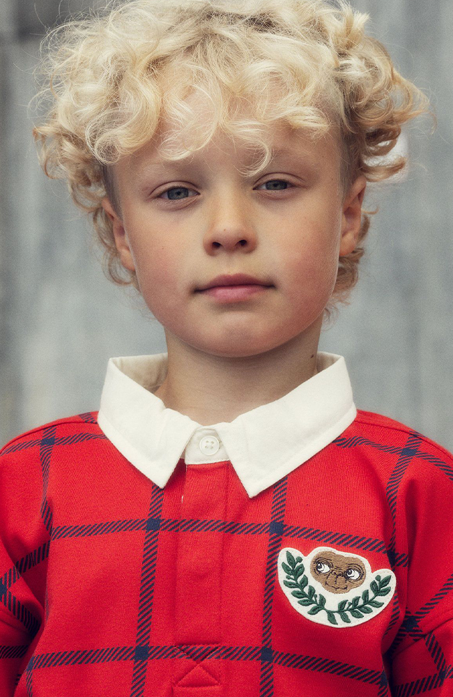 E.T Patch Rugby Shirt - Red