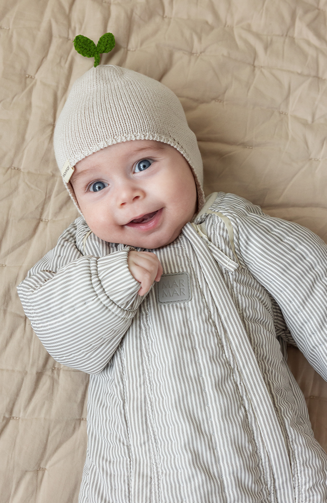 Aly Baby Sprout Cotton Knit - Moon Grey