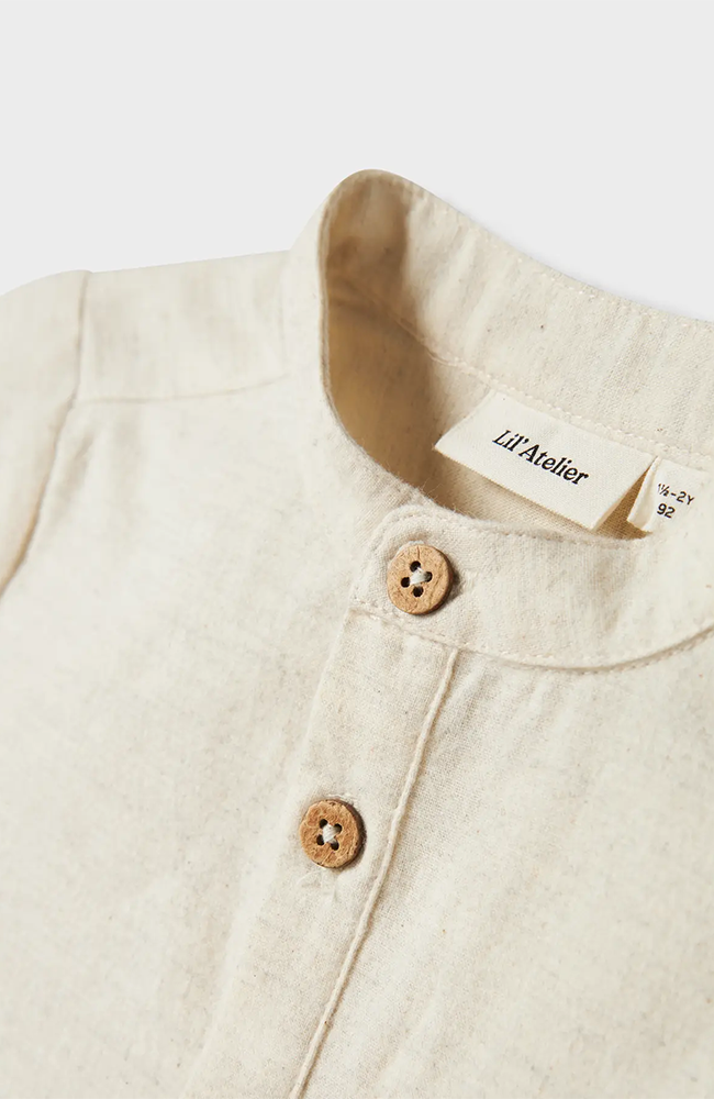 Otto LS Shirt - Turtledove Lil' Atelier Skjorta