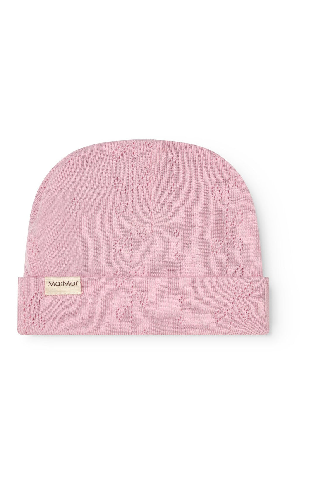 Aiko Wool Pointelle Hat - Soft Berry
