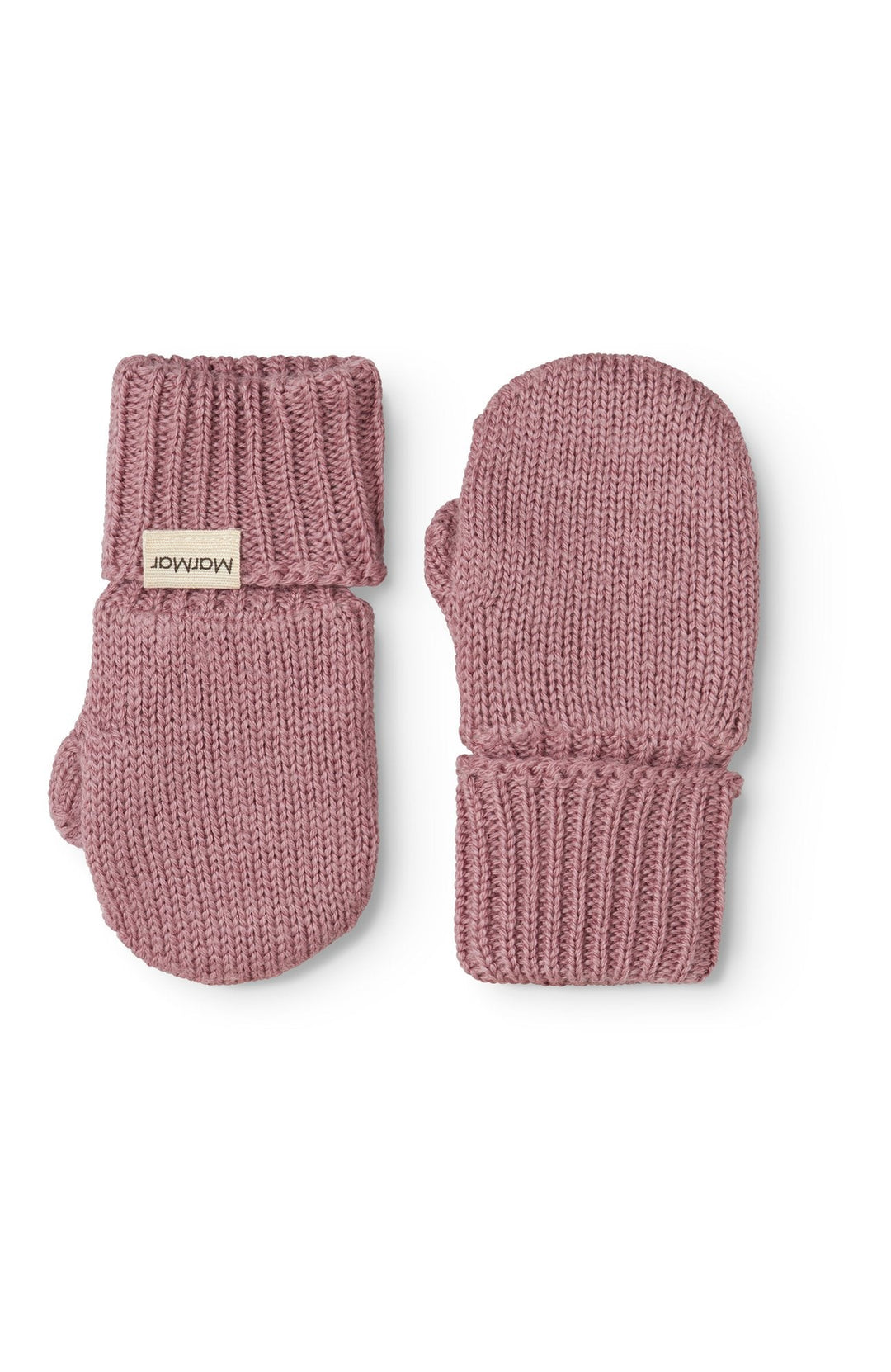 Alvilda Light Cotton Wool Plain Mittens - Autumn Russet