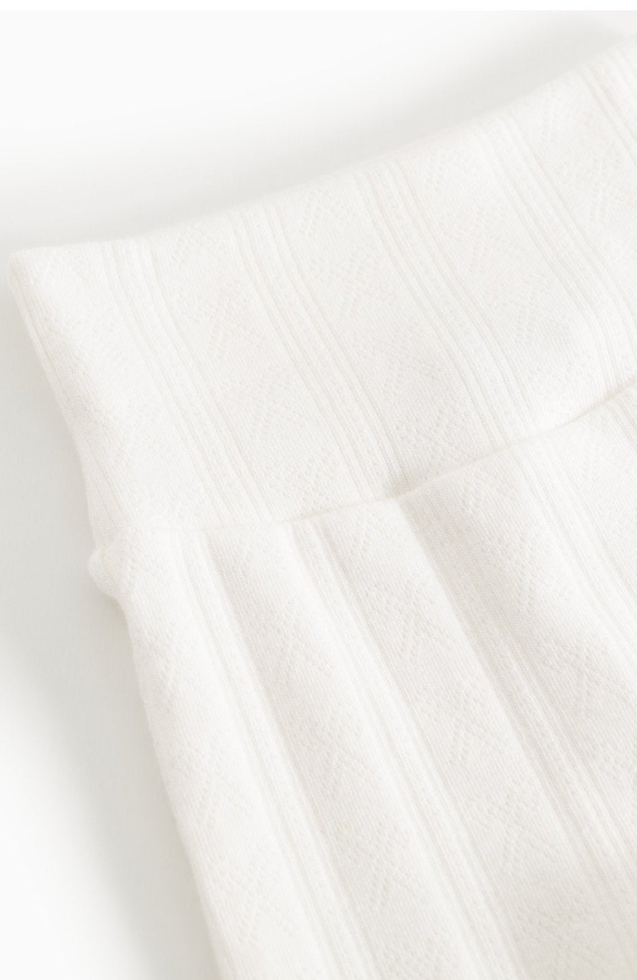 Piva babybyxor pointelle - Gentle White - detalj 2