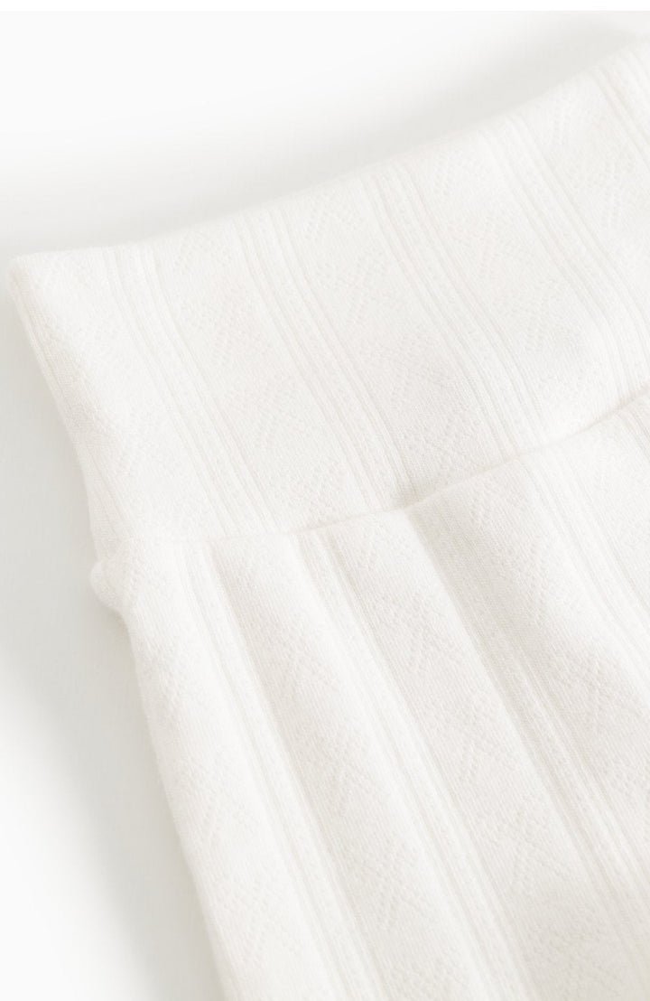 Piva babybyxor pointelle - Gentle White - detalj 2
