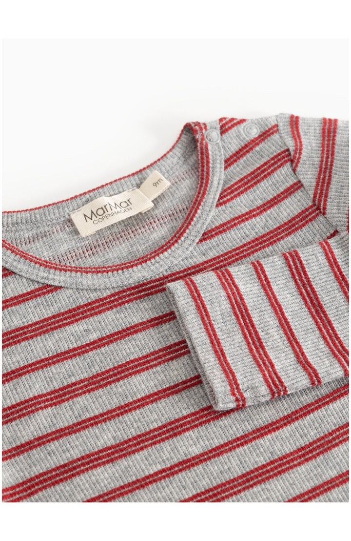 Benedicte Modal Fine Rib Body - Cherry Stripe MarMar Copenhagen Body