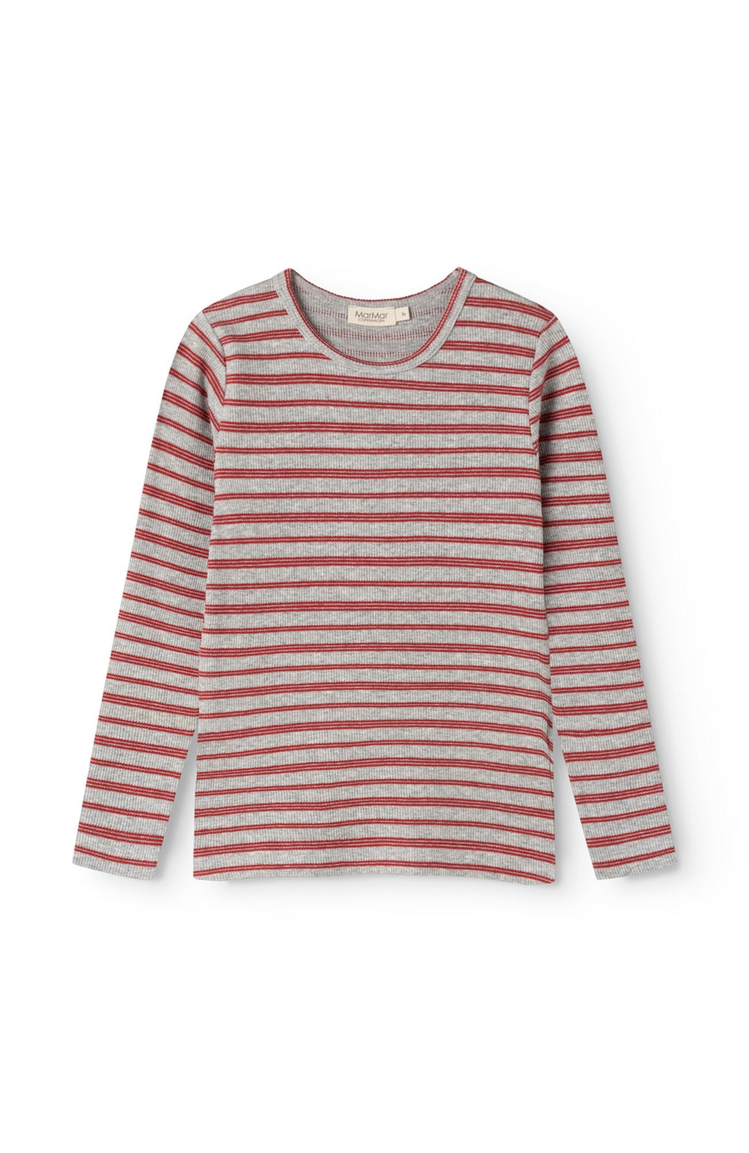 Tani Modal Fine Rib Long Sleeve - Cherry Stripe MarMar Copenhagen Tröja
